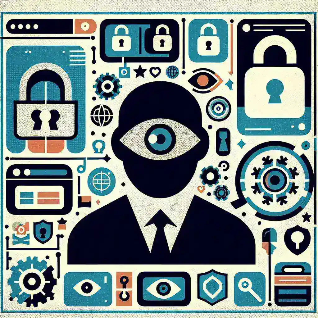 **Alt Text:** "User browsing Instagram Stories anonymously using privacy tools to enhance online security, illustrated in a digital environment with privacy icons."