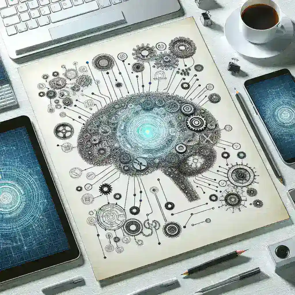 "AI integration strategies for modern businesses – visual infographic showcasing key steps for incorporating artificial intelligence into digital marketing plans."